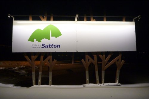 Enseigne entre de Ville de Sutton